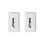 Double pack of white Gabriq wristbands, offering extra support and absorbency during high-energy sports.