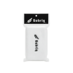 Packaging for the Gabriq white wristband, combining functionality and comfort for athletes on the court.