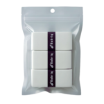 Three-pack of Gabriq white grips, offering extra tackiness for enhanced grip and lasting comfort on your racket.