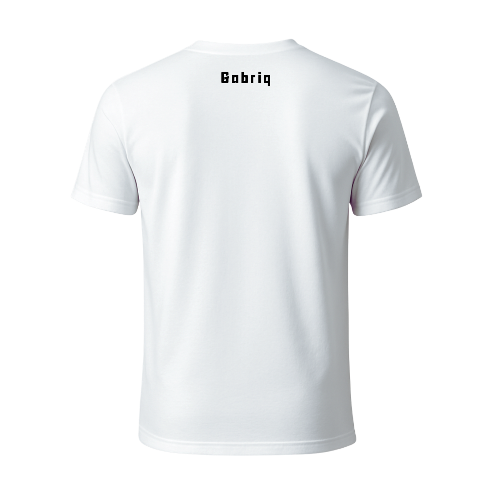 Gabriq White Performance Shirt – Back View