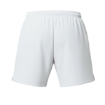 Back view of Gabriq white performance shorts, offering freedom of movement during padel matches.