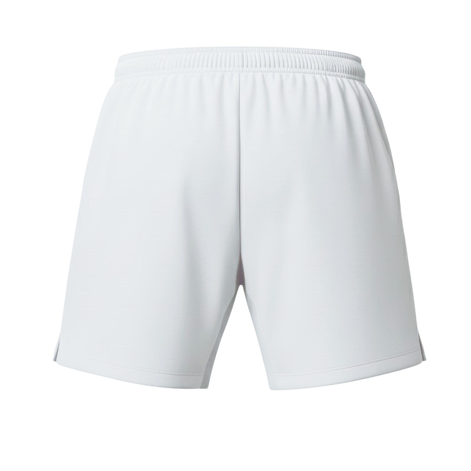 Back view of Gabriq white performance shorts, offering freedom of movement during padel matches.