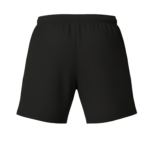Back view of Gabriq black performance shorts, designed for peak performance and flexibility during sports.