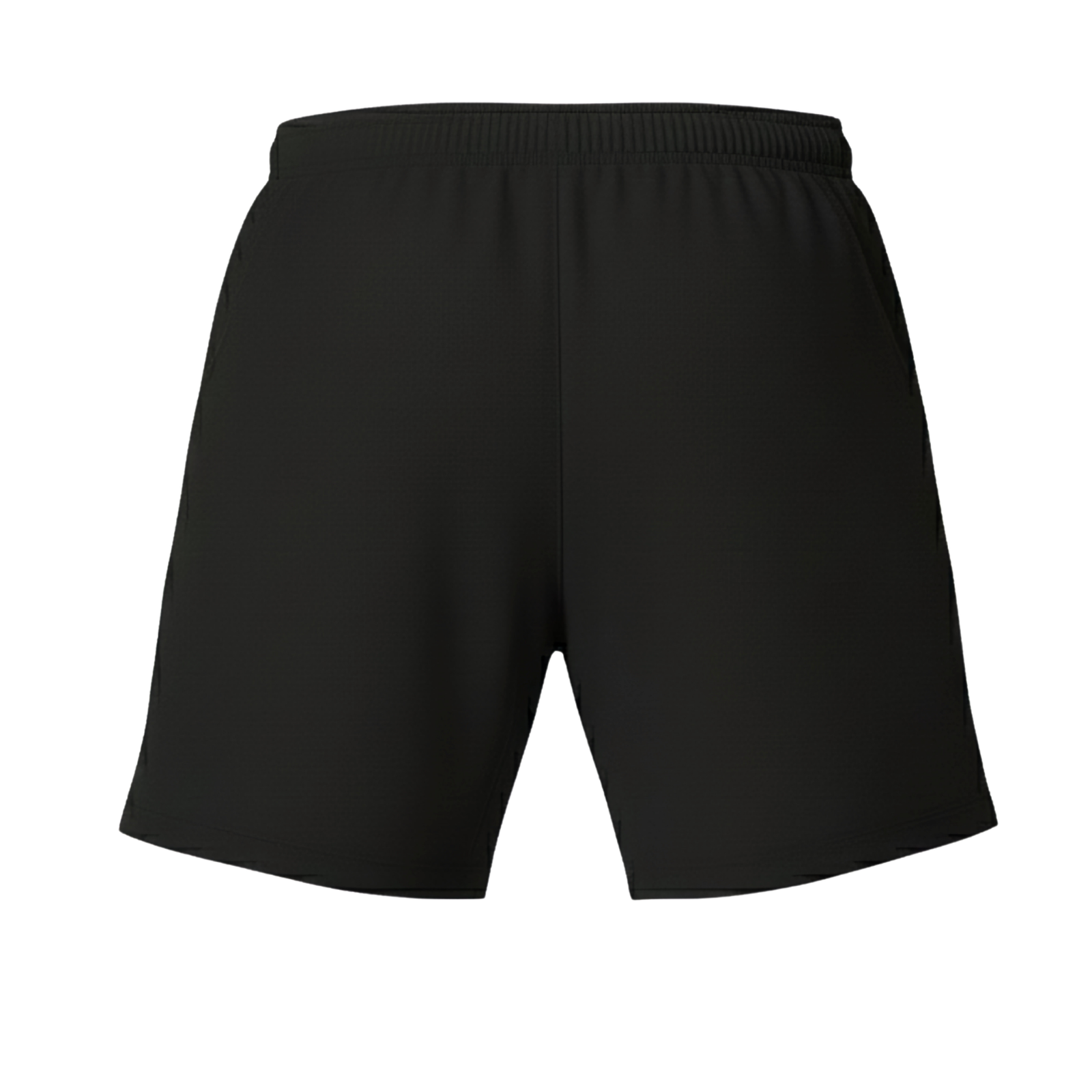 Back view of Gabriq black performance shorts, designed for peak performance and flexibility during sports.