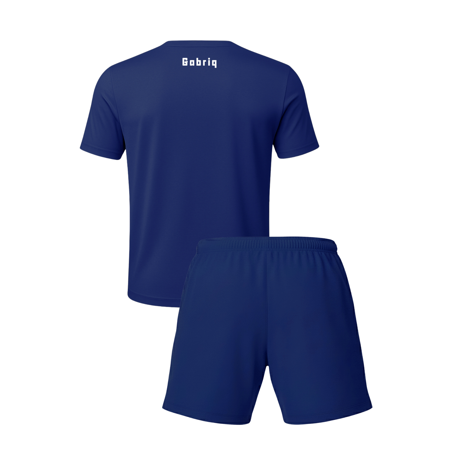 Back view of Gabriq navy combi set, designed to enhance comfort and flexibility during padel games.