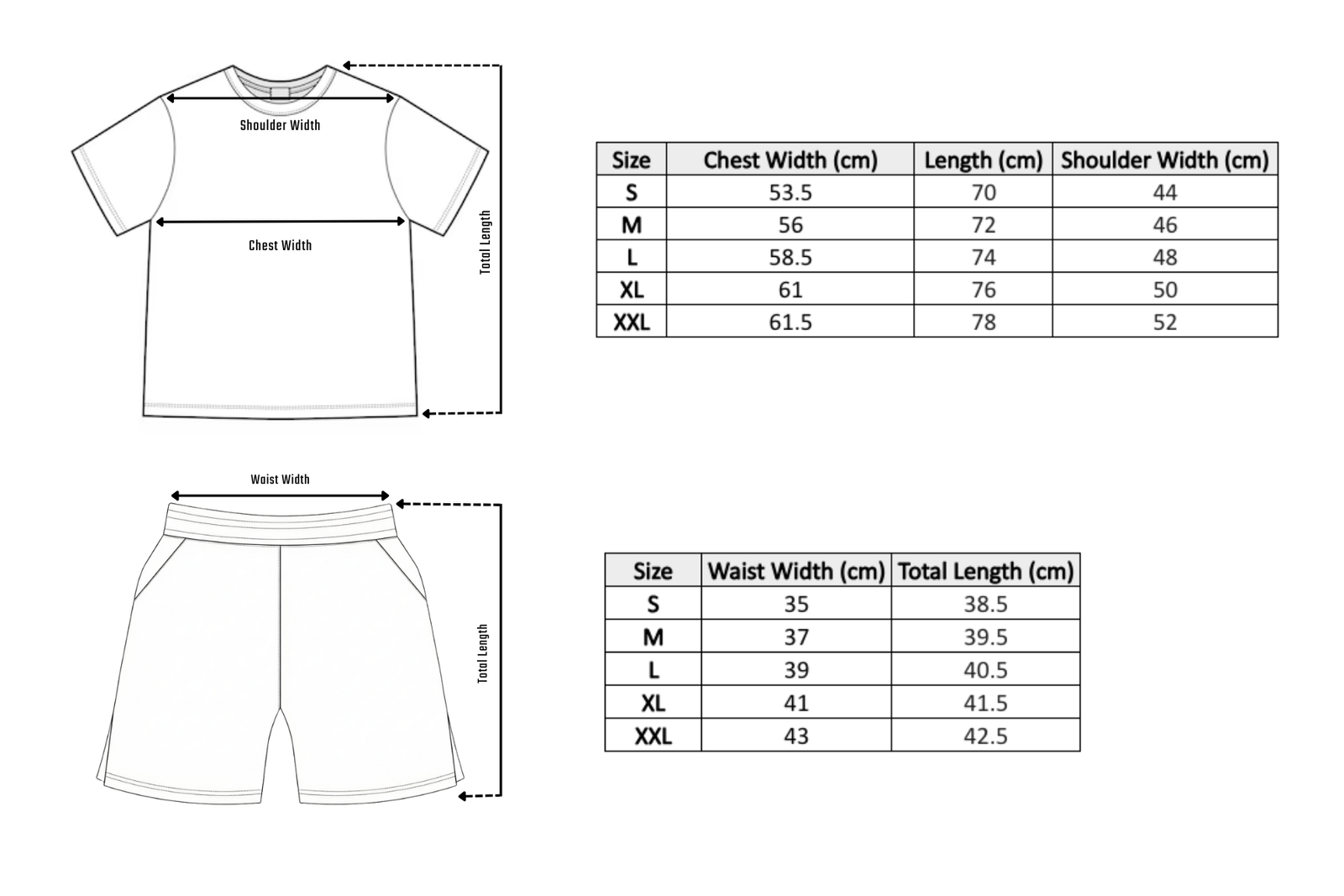 Clothing Size Chart Gabriq
