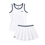 White Gabriq Performance Top combined with the Performance Skirt