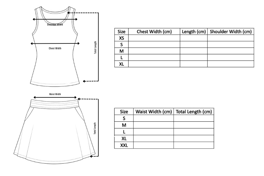 Clothing Size Chart Gabriq (Women)