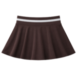 Back view of the brown Gabriq Performance Skirt for women