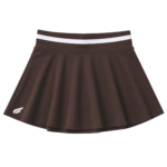 Front view of the brown Gabriq Performance Skirt for women