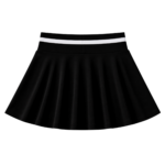 Back view of the black Gabriq Performance Skirt for women